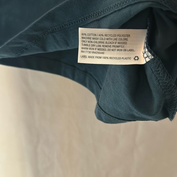 NWT GOODFELLOW & CO TEAL SHORT SLEEVE V-NECK (S) - Picture 6 of 7